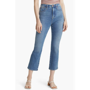 Madewell Women's Cali Demi-Boot Jeans Stretch Sundale‎ Wash Blue Size 27T